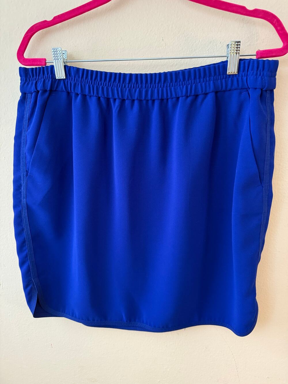 J. Crew Blue Mini Skirt Size 12